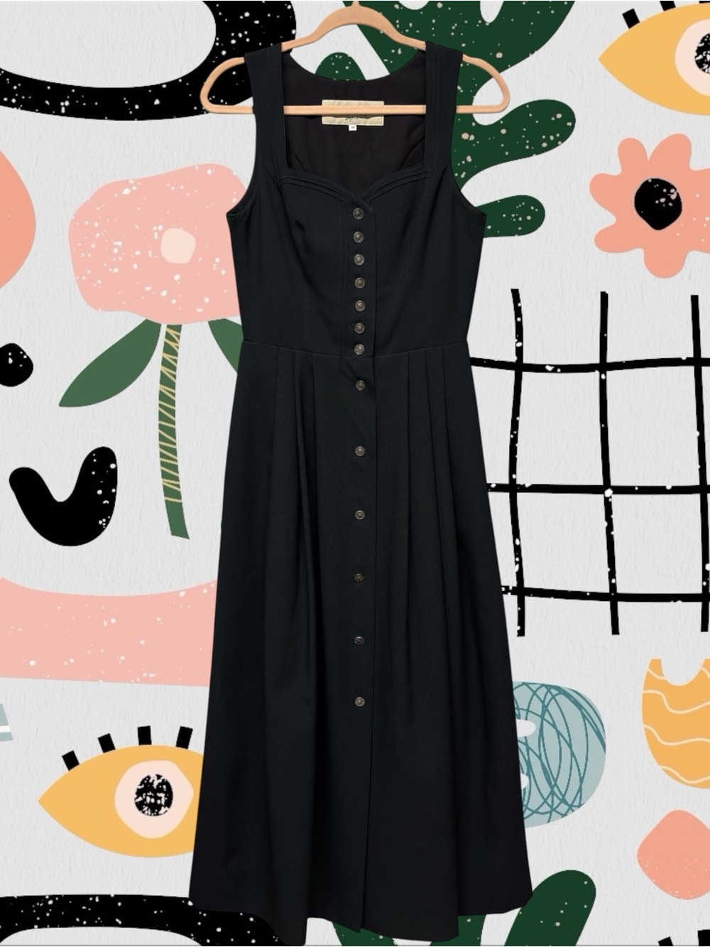 Hochalm | Vintage Button Front Austria German Drindl Oktoberfest Midi Dress